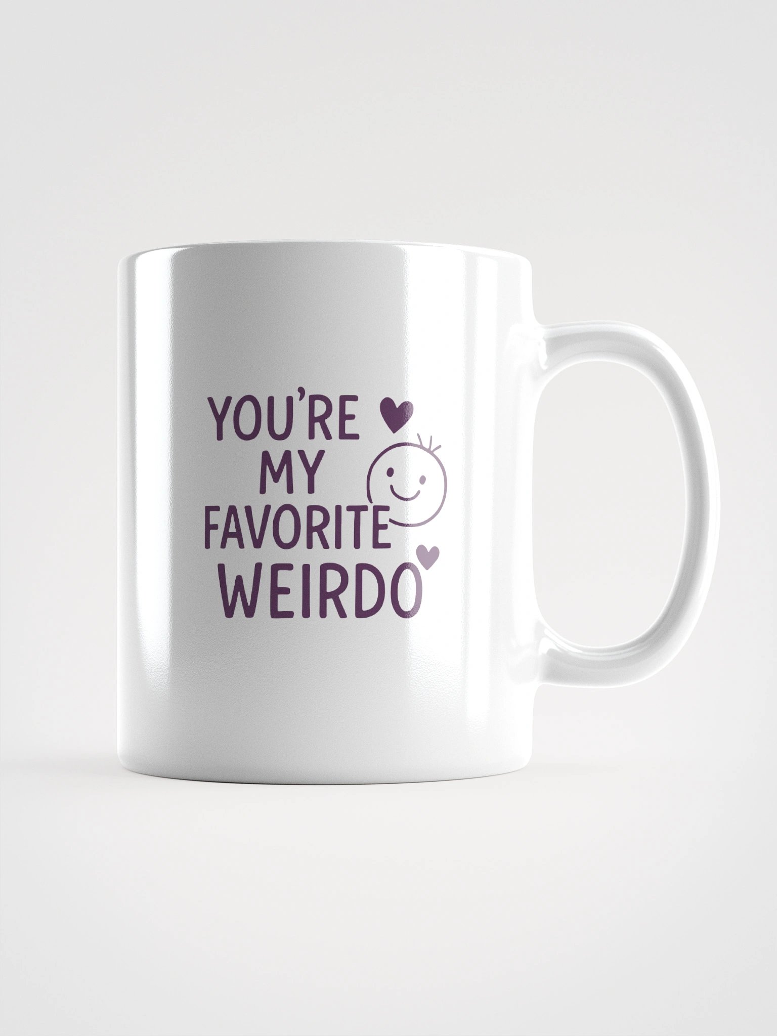 You’re My Favorite Weirdo White Glossy Mug product image (1)