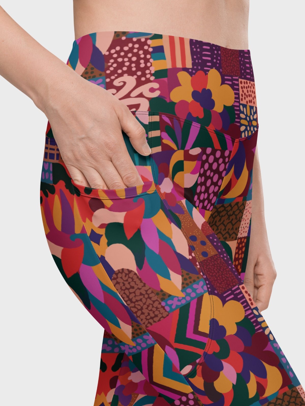 Leggings with Pockets "Abstract African Ethnic Pattern" Printed product image (6)