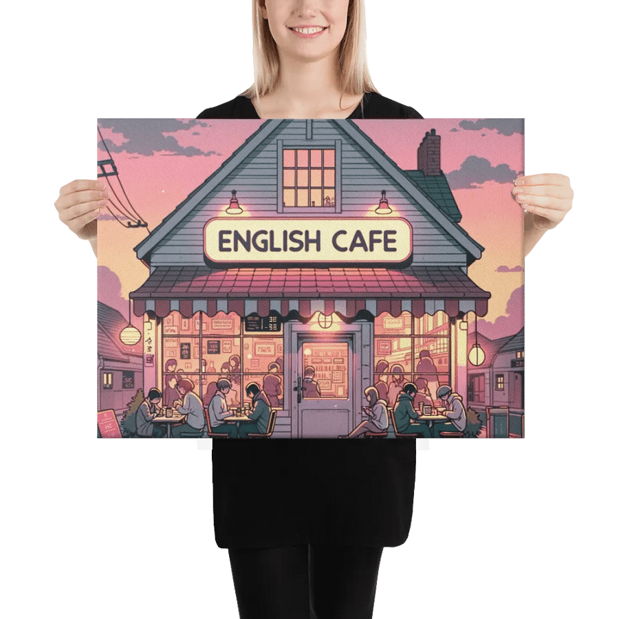 English Cafe and Chill Canvas product image (4)