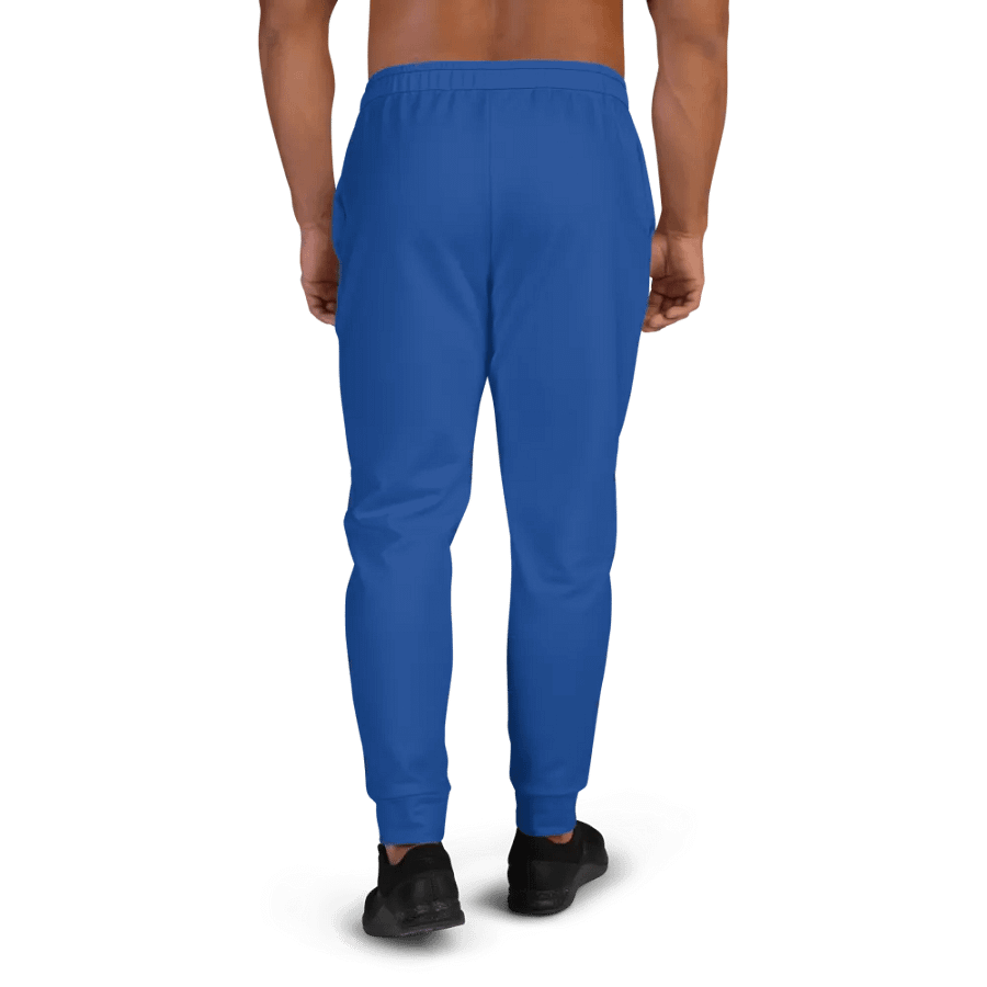 Plain Ocean Blue True Summer Recycled Polyester Premium Men's Joggers by Treasure Pie product image (3)