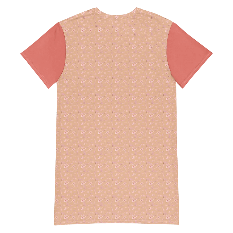Cherry Blossoms on Cream T-Shirt Dress product image (5)