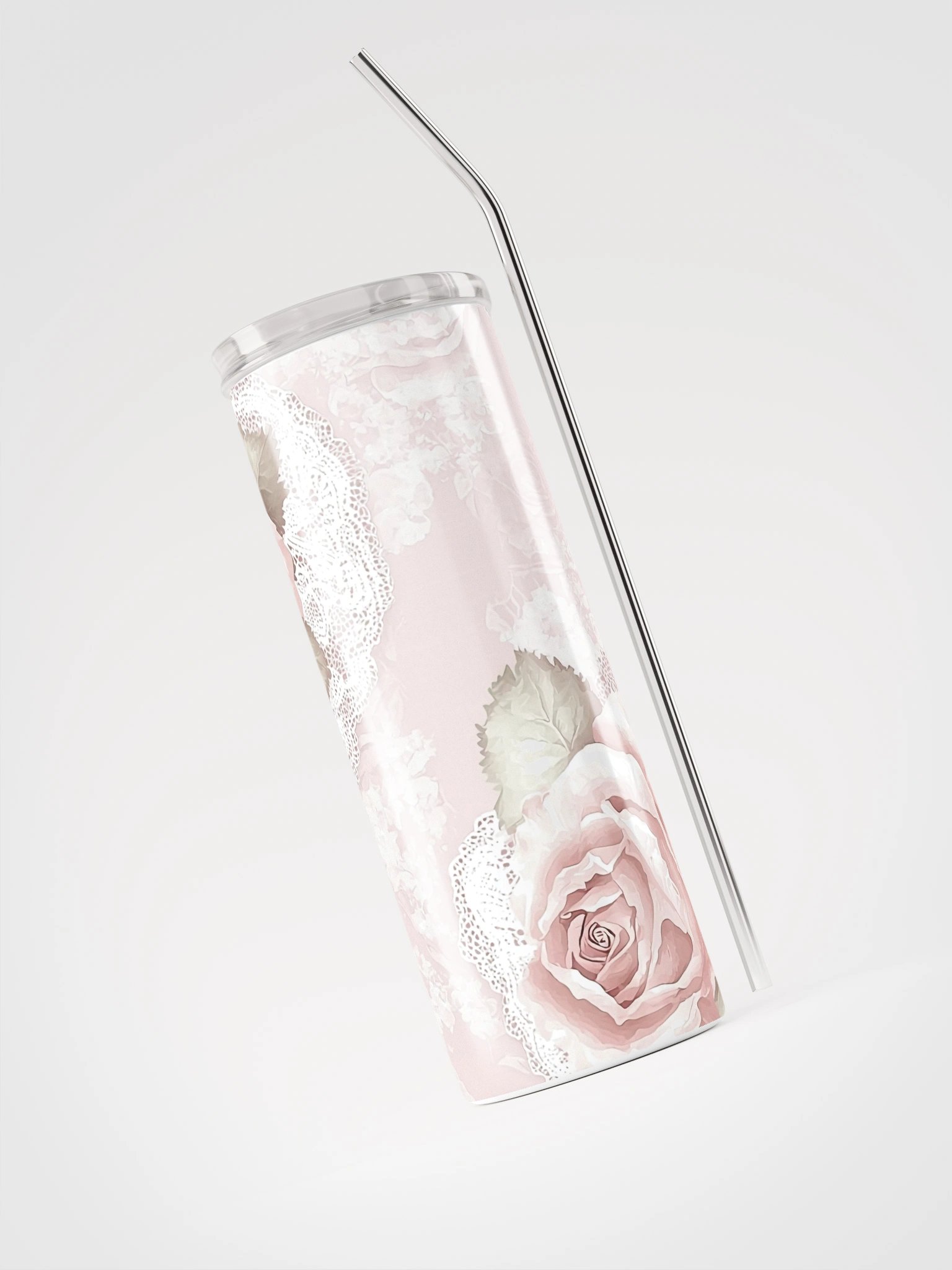 Lace Rose Stainless Steel Tumbler product image (3)