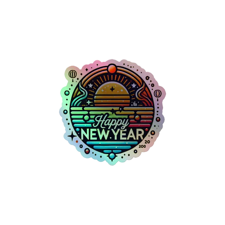 Cosmic New Year Holographic Sticker Set product image (1)