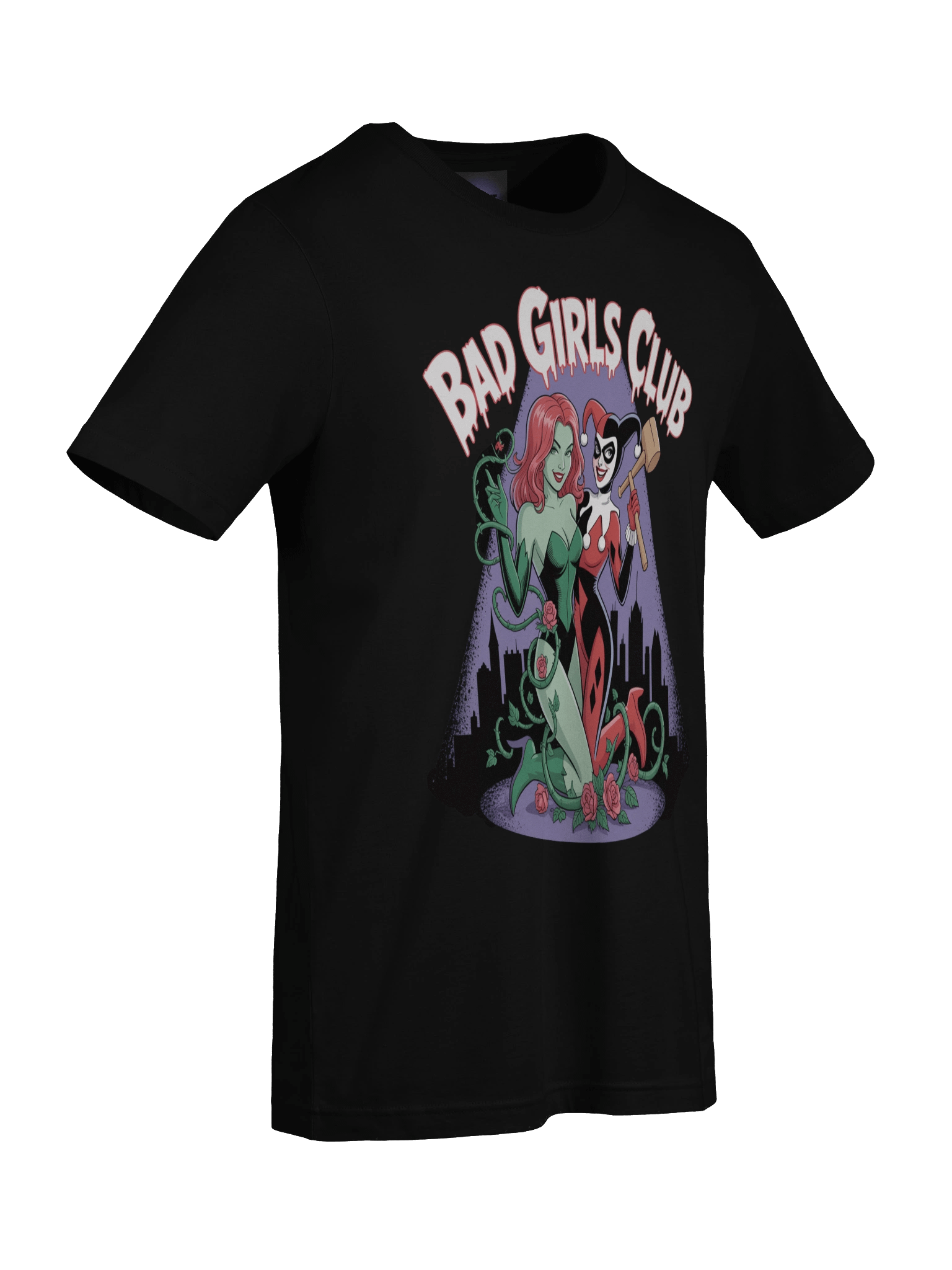 Naughty Nocturnes: Harley Quinn & Poison Ivy Bad Girls Club T-Shirt product image (9)