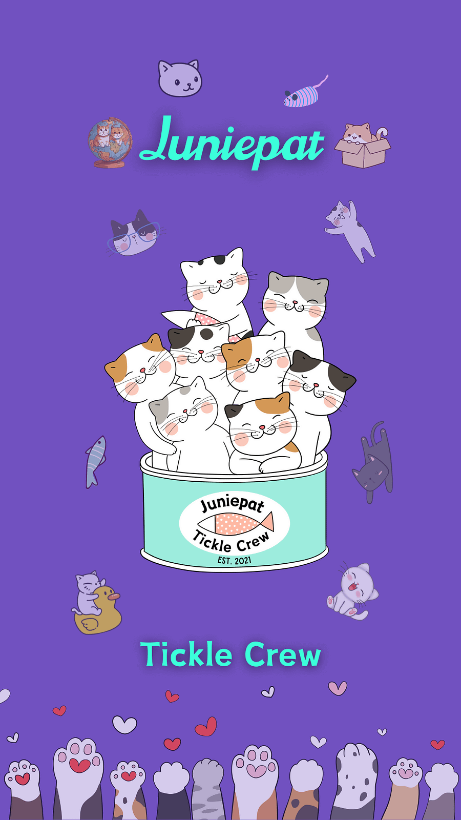 Juniepat Tickle Crew Unite Phone Wallpaper product image (1)