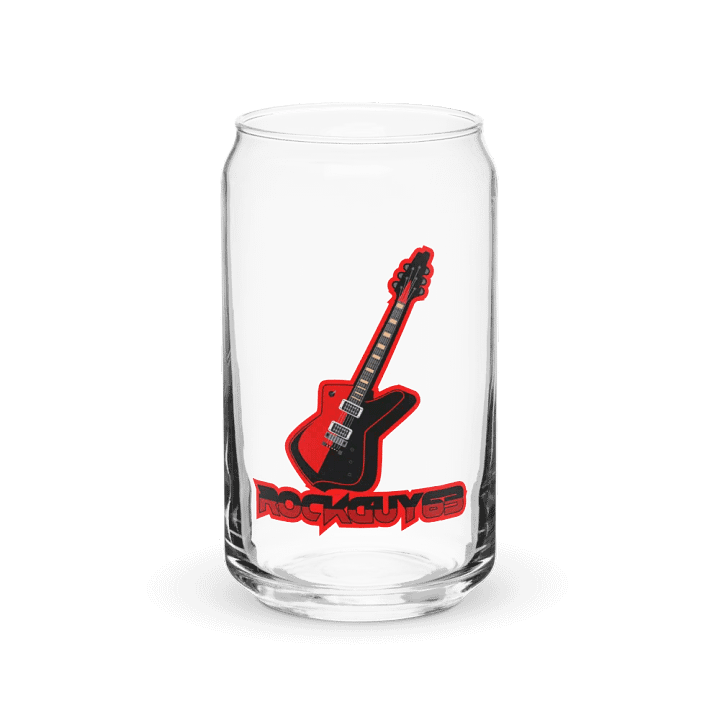 Rockguy Guitar Logo Can Shaped Glass product image (1)