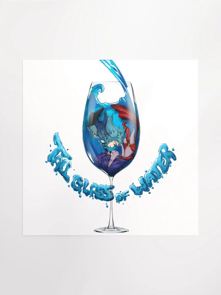 Tall Glass Of Water Chibi Poster product image (1)