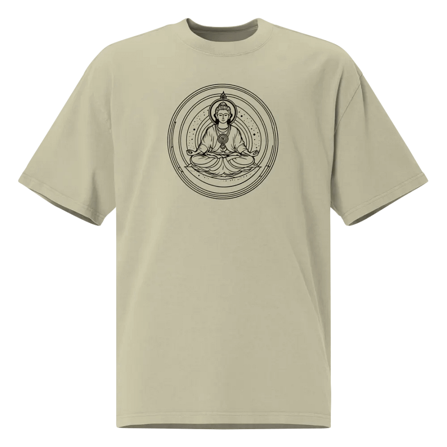 [Meditation 3 - Black] Oversized T-Shirt product image (2)