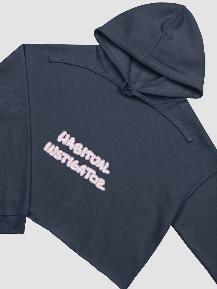 HABITUAL INSTIGATOR (lined design, #E1B9CE) fleece cropped hoodie product image (17)