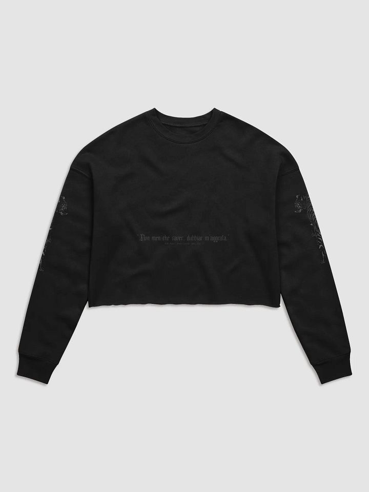 Inferno - Raw Hem Supersoft Crop Sweatshirt product image (1)