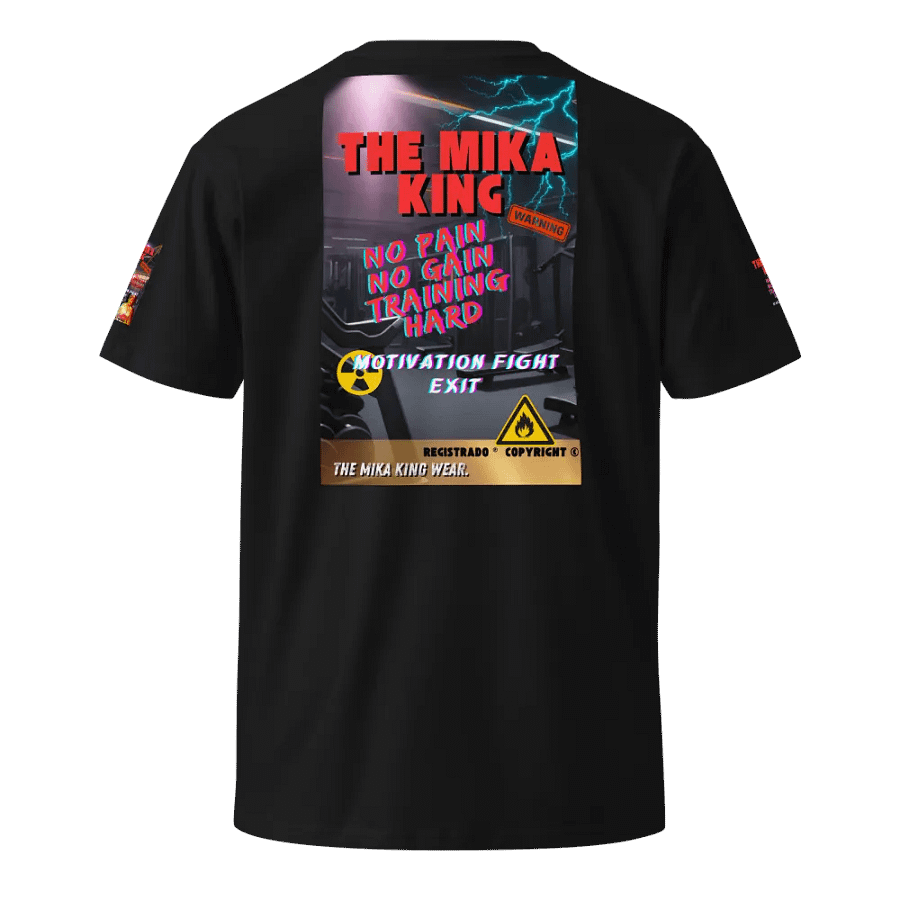 Camiseta unisex premium AS Colour The Mika King No Pain No Gain Training Hard product image (3)
