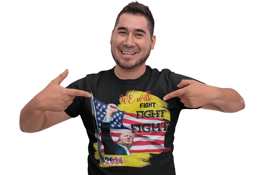trump shooting tee We will Fight iconic design to wear and keep product image (5)