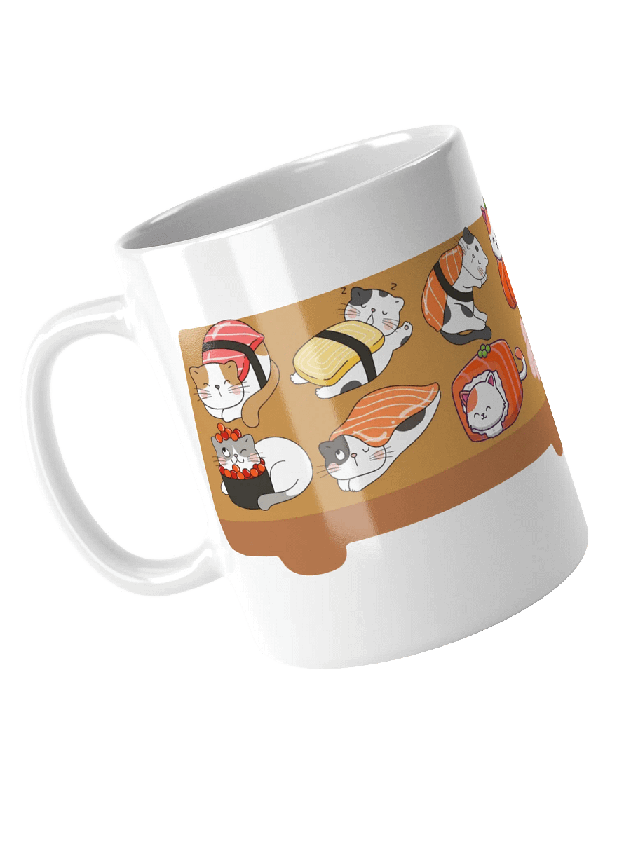 Sushi Cats White Glossy Mug product image (5)