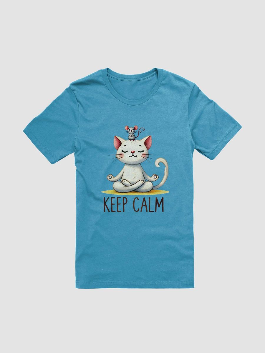 Keep Calm Cat and Mouse T-Shirt - Peaceful Yoga Design product image (1)