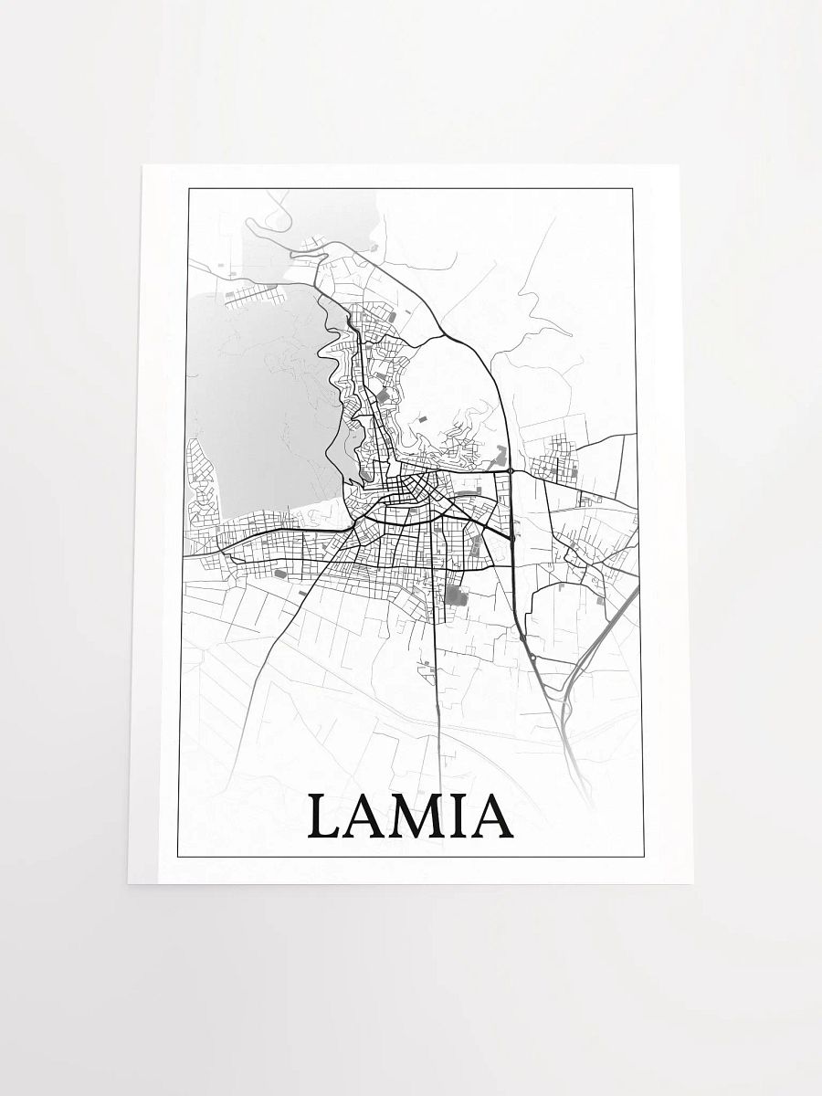 Lamia, Greece, city map print product image (18)