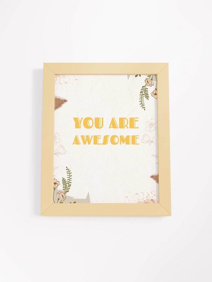 YOU ARE AWESOME Inspirational Framed Poster product image (1)