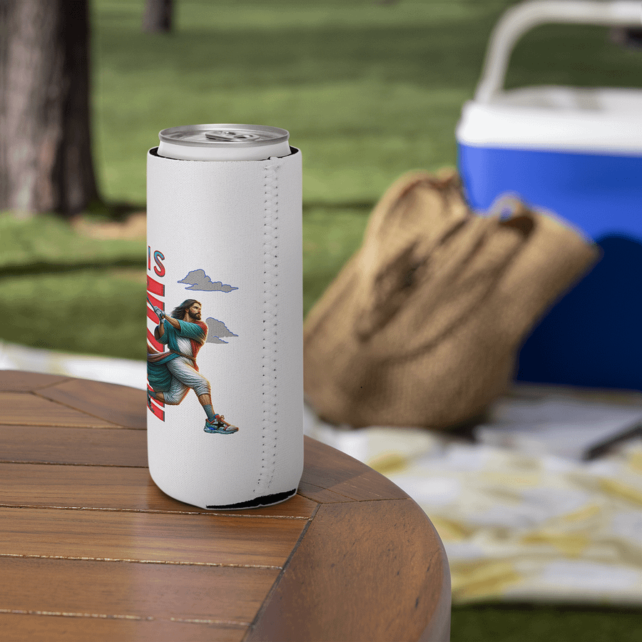 He Is Rizzin Baseball Robe Can Cooler product image (5)