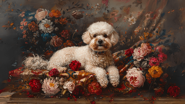 Vintage Dog Painting - No Frame, Digital Download product image (1)