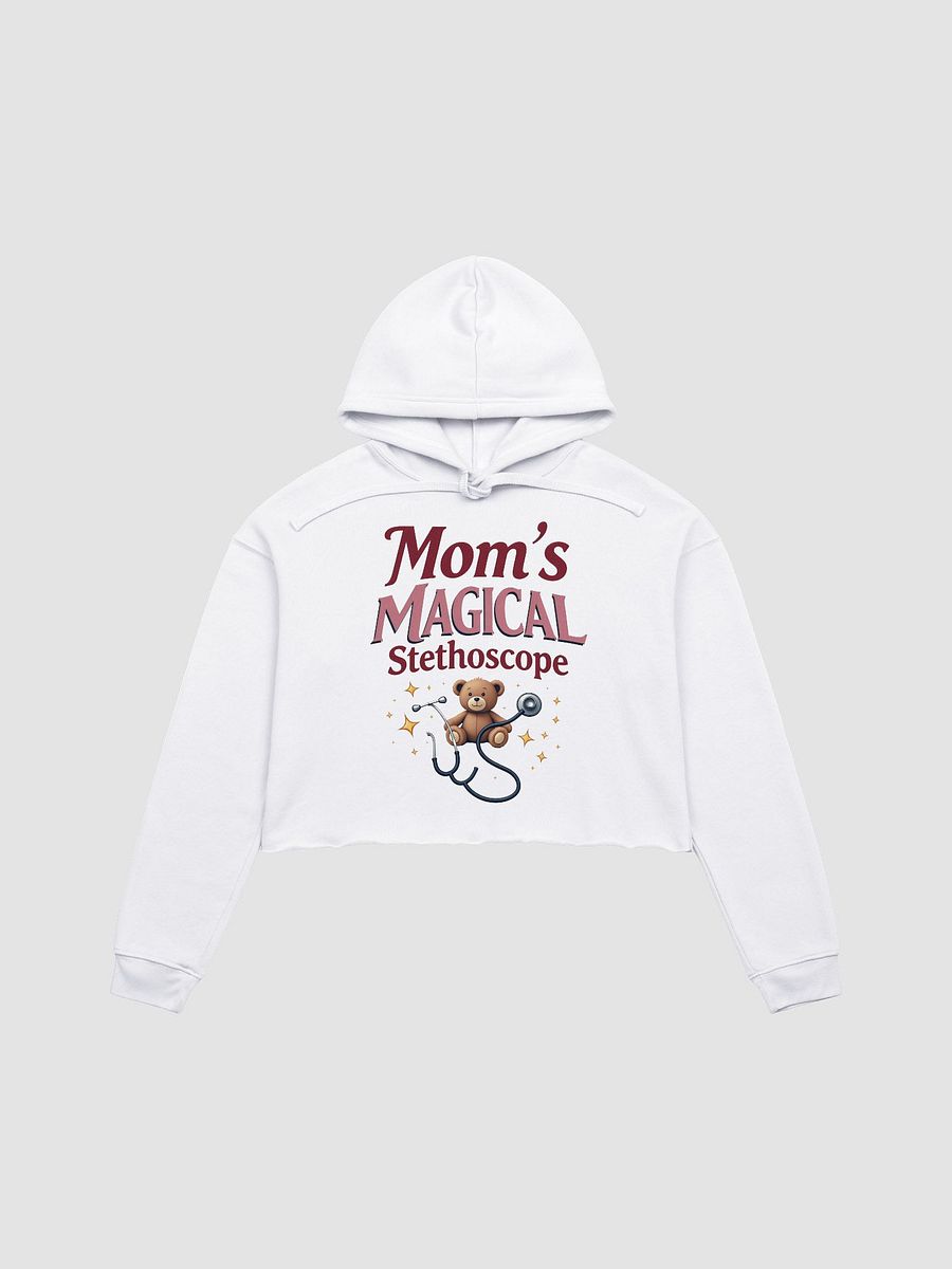 Mom's Magical Stethoscope Teddy crop Hoodie product image (1)
