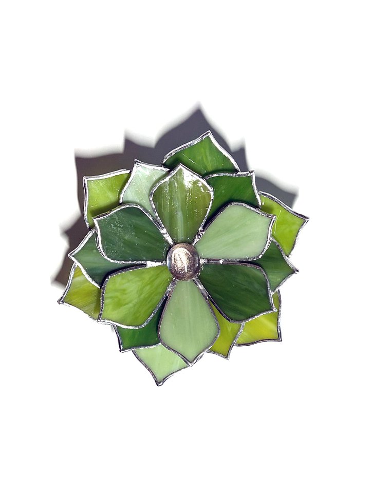 Lush Green Stained Glass Succulent product image (1)