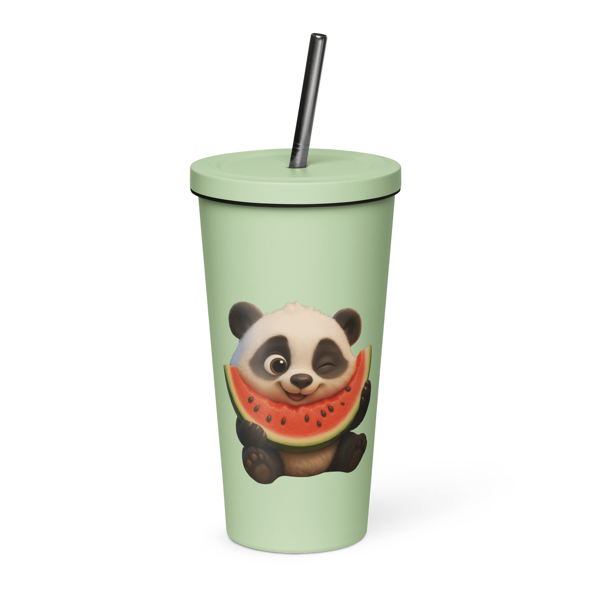 Panda - Insulated Tumbler with a Straw product image (4)