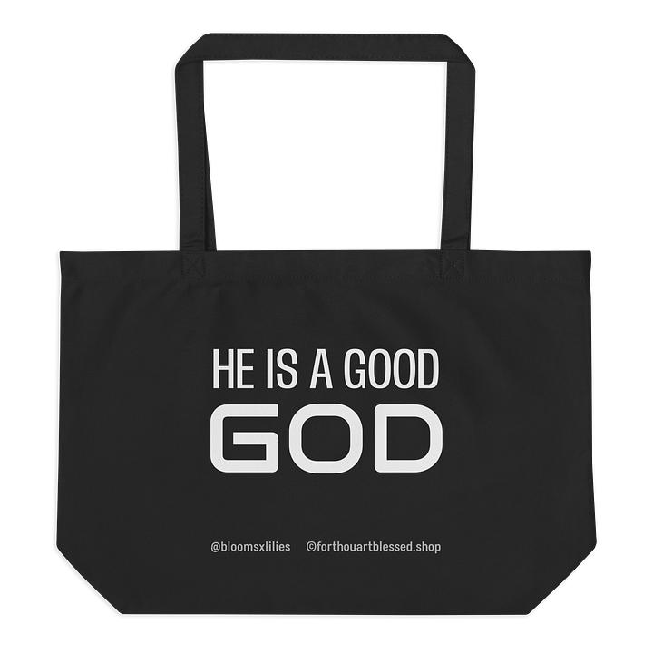 GOOD GOD | Eco-Friendly WIDE Tote Bag — Cross & Wide, Print product image (2)