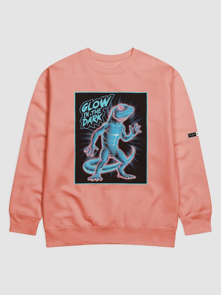 "GLOW IN THE DARK" premium cotton sweatshirt product image (1)