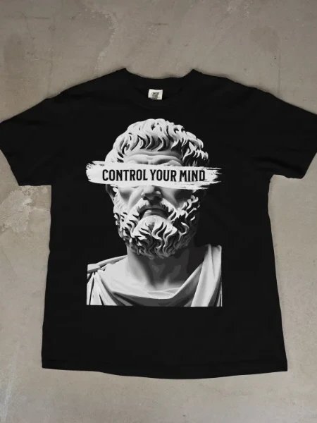 Control Your Mind Stoic Quote Tshirt product image (1)