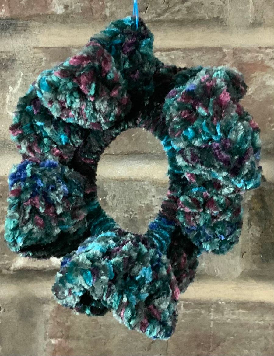 Alluring Peacock Velvet Scrunchies product image (1)