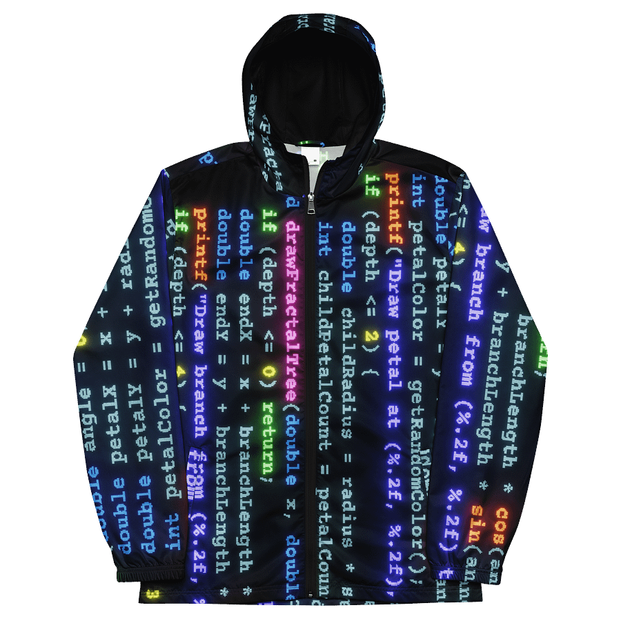 Computer Programming in C (zip up windbreaker) product image (10)