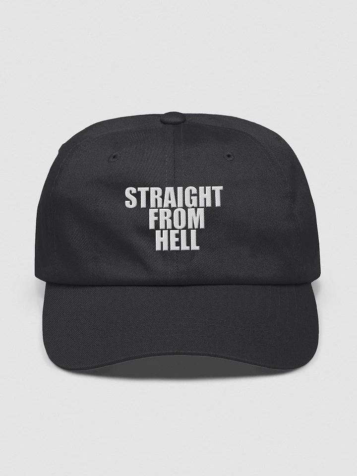 STRAIGHT FROM HELL - (Front/Back) DigitalViscera Collab Dad Hat product image (1)