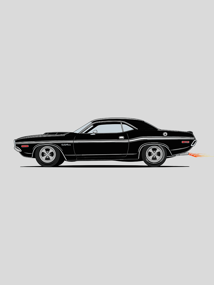 Dodge with Flame - Printed Tee High Quality product image (2)