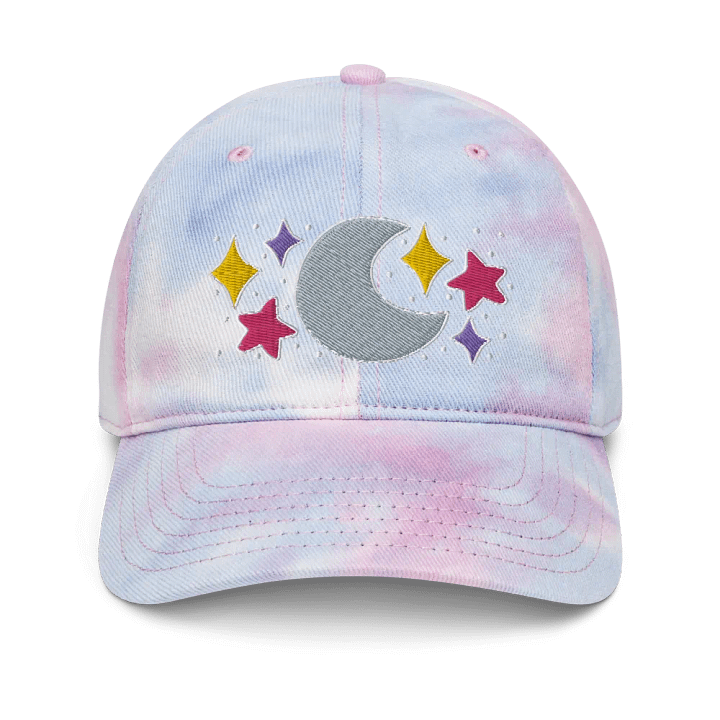 Celestial Tie Dye Dad Hat with Puff Embroidery product image (1)
