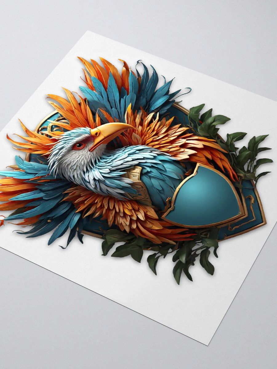 Bird of pheasant vibrant sticker product image (3)