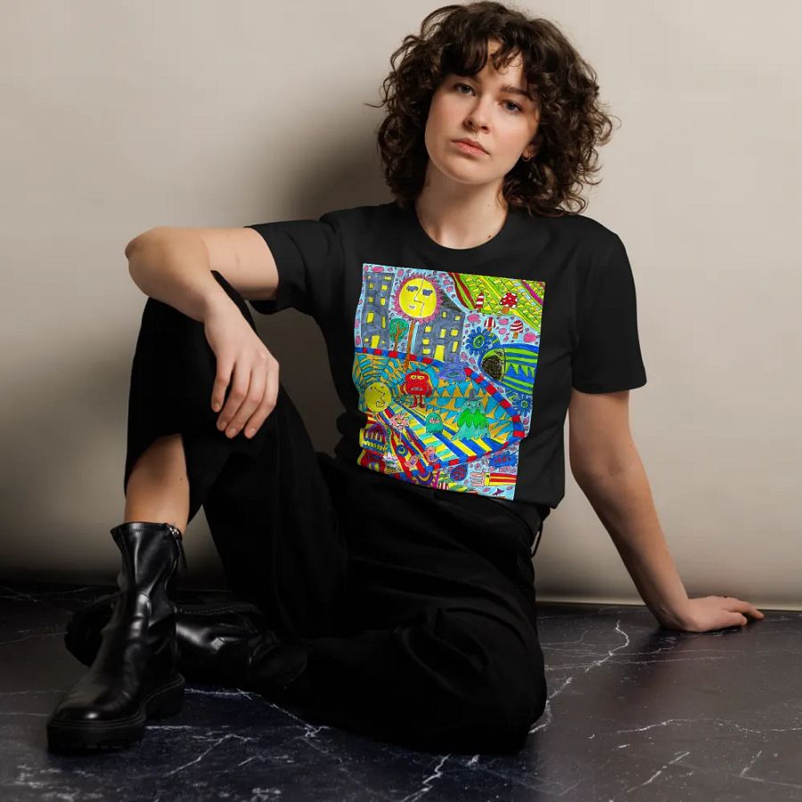 Abstract Doodle Life Unisex T Shirt product image (3)