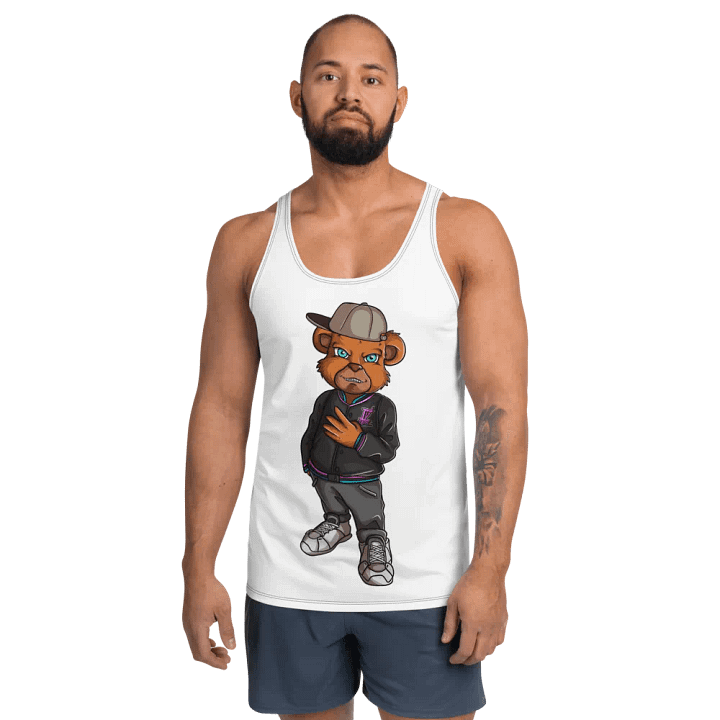 Standing Bear White Tank Top product image (1)