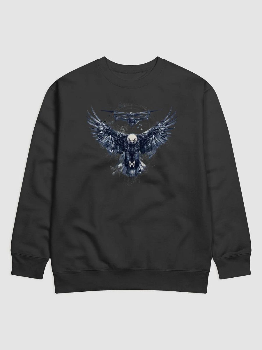 Drone Eagle Long Sleeve Sweater – Sleek Aerial Technology Pullover product image (1)