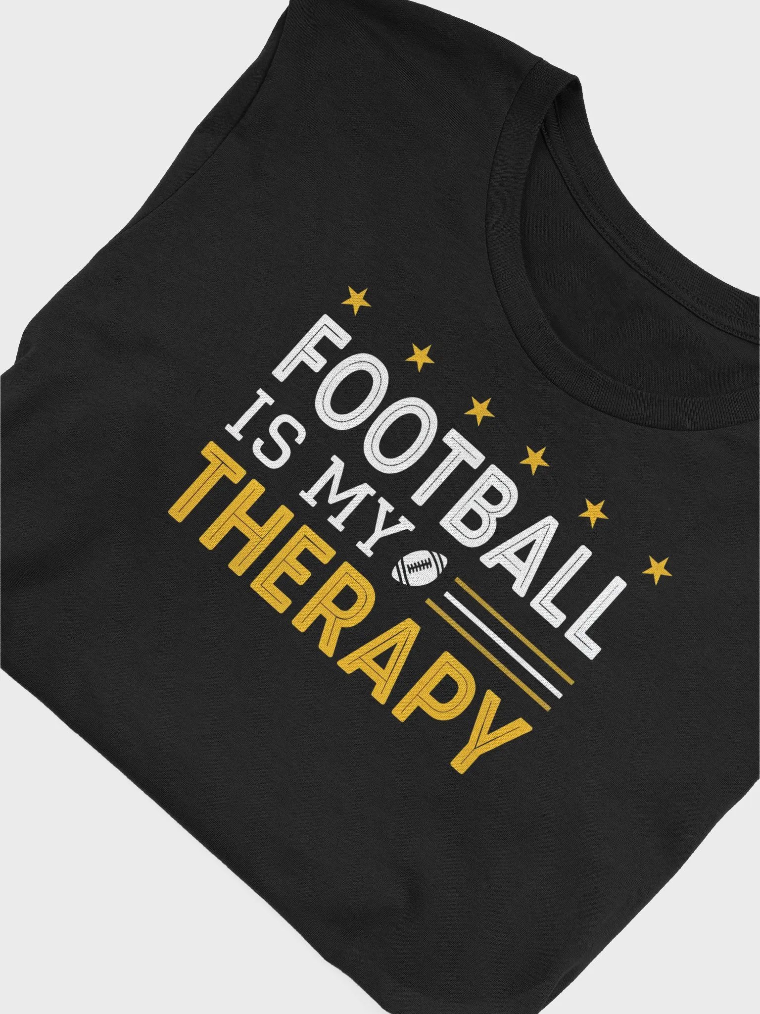 Football Is My Therapy T-Shirt – Funny American Football Fan Shirt product image (5)