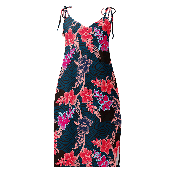 Batik-Inspired Tropical Floral Slip Dress product image (1)