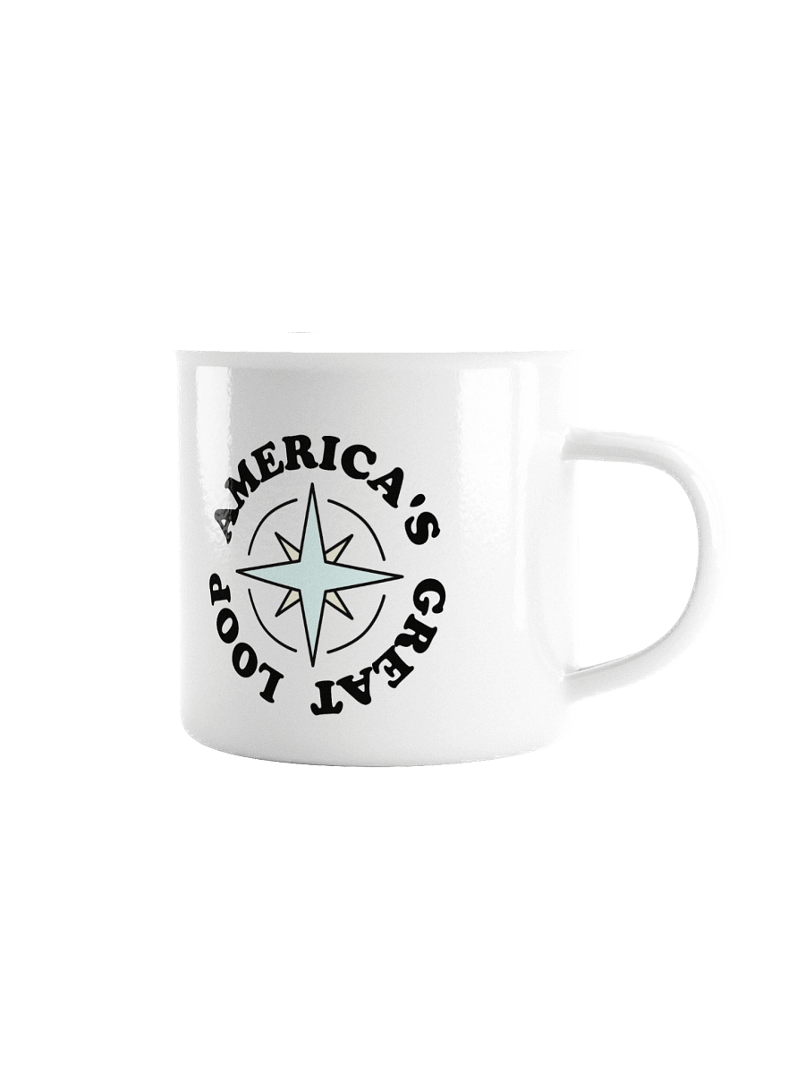 No Regrets Retro Enamel Mug product image (1)