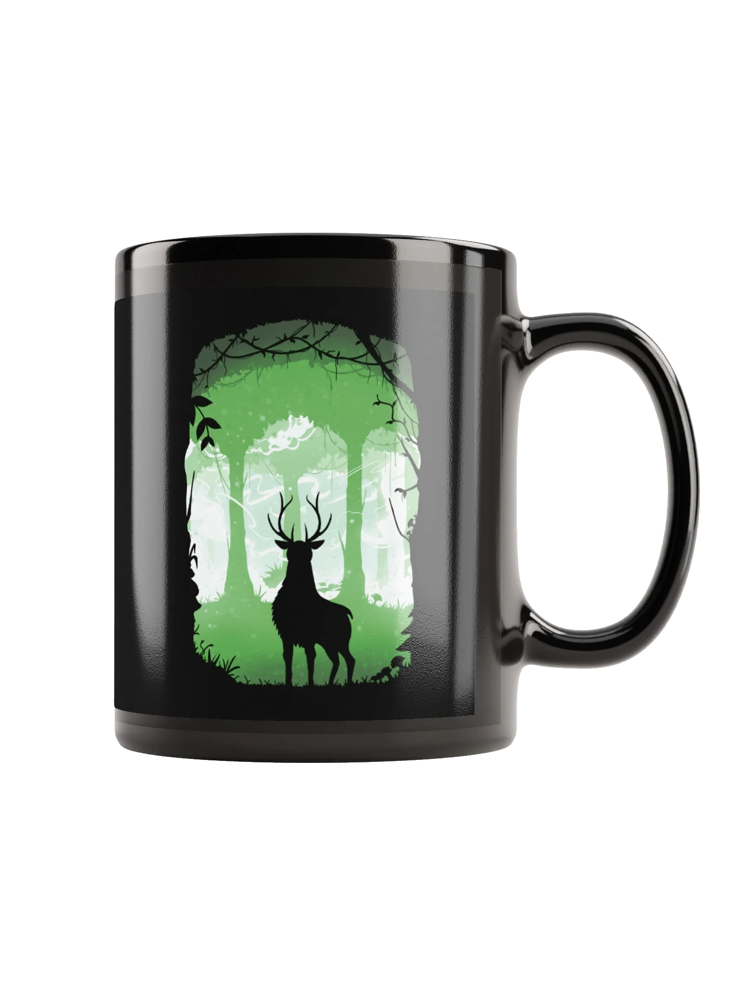 Black and Green Deer Mug product image (1)