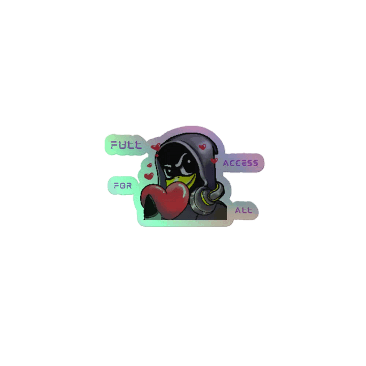 Spread Love, Fight Malware Holographic Sticker Set product image (1)