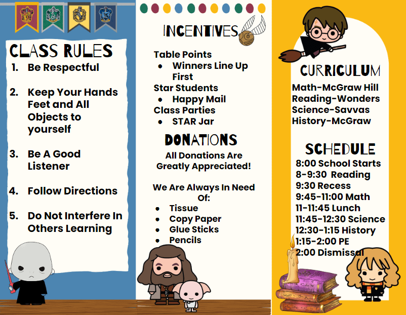 Back to School Potter Brochure product image (3)