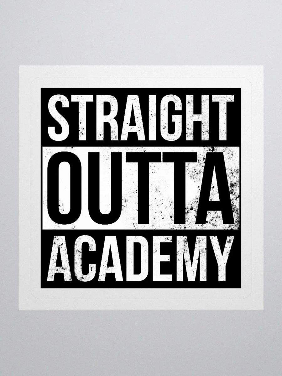 Straight Outta Academy Kiss Cut Stickers product image (2)
