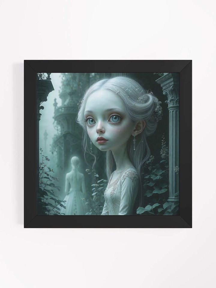 Haunted Porcelain Gaze Framed Print product image (3)
