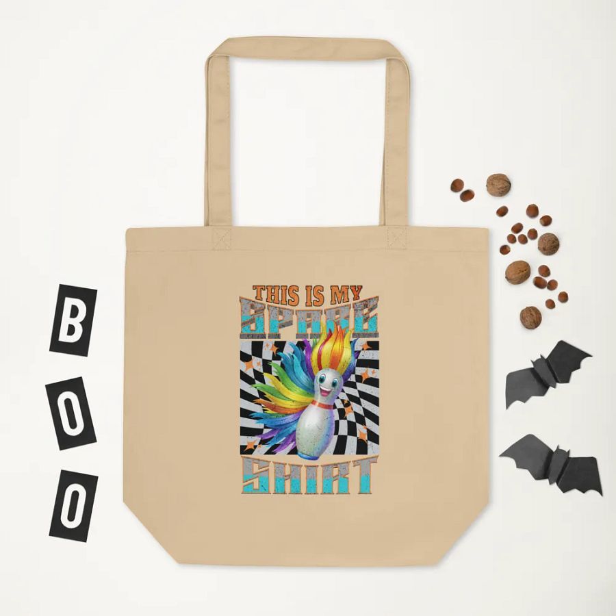 This Is My Spare Shirt Bowling Flame-haired Pin Tote Bag product image (5)