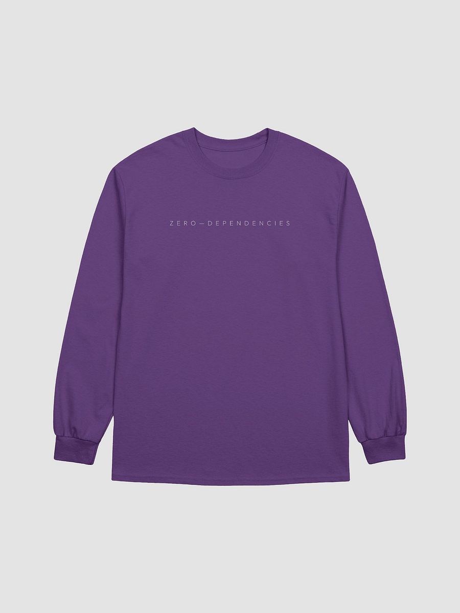 zero dependencies long sleeve t-shirt product image (1)