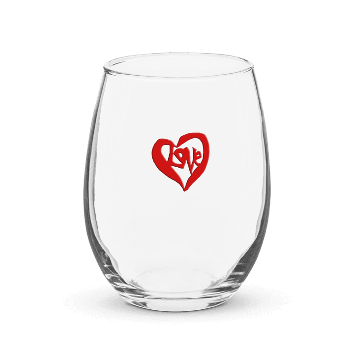 Love Inside Heart Stemless Wine Glass product image (1)