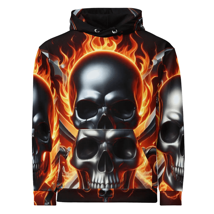 All-Over Hoodie - Unisex Skull Hoodie #25 product image (1)