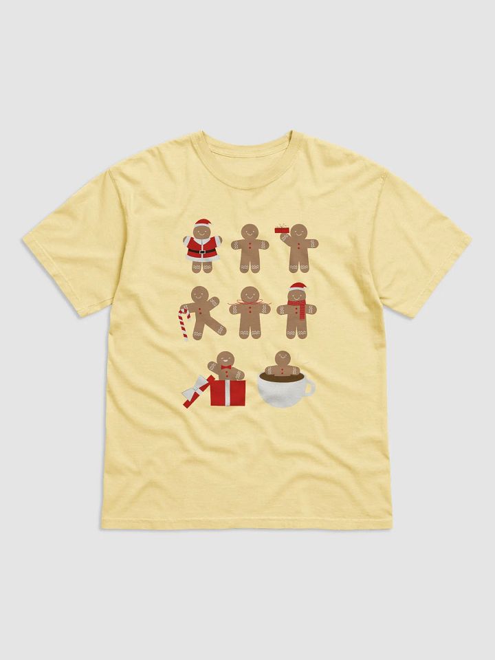 Gingerbread Man Collection Holiday Heavyweight T-Shirt product image (1)